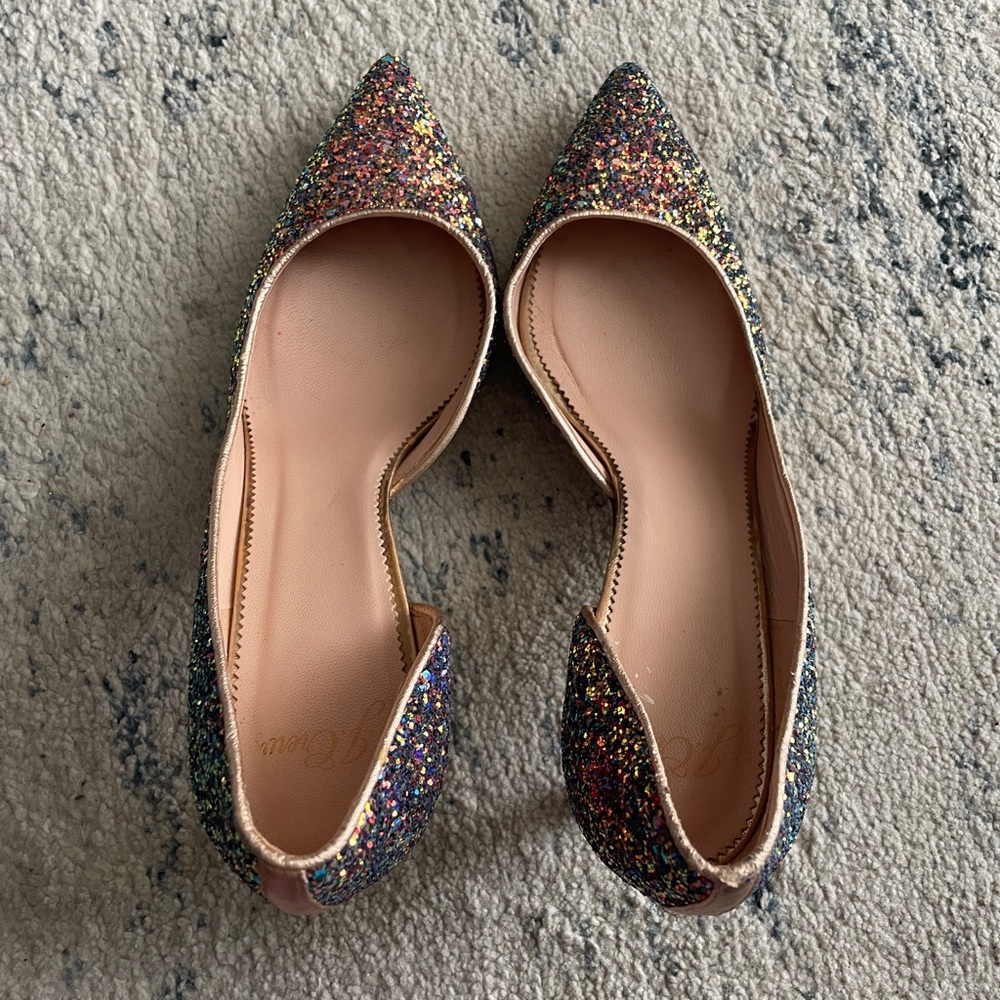 J.Crew Size 9 Glitter Multicolor Colette D’Orsay Heels - Picture 2 of 5